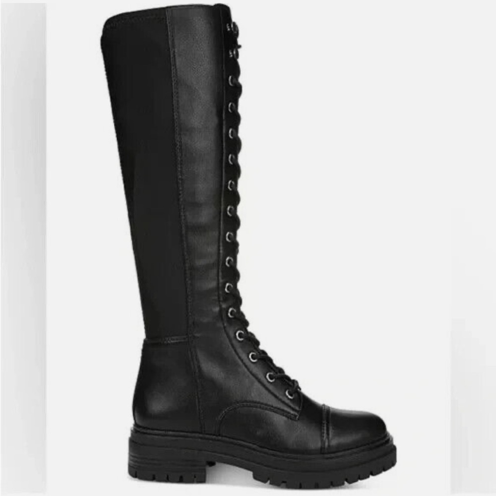 Circus by Sam Edelman Gwen Knee High Lace Up Combat Lug Sole